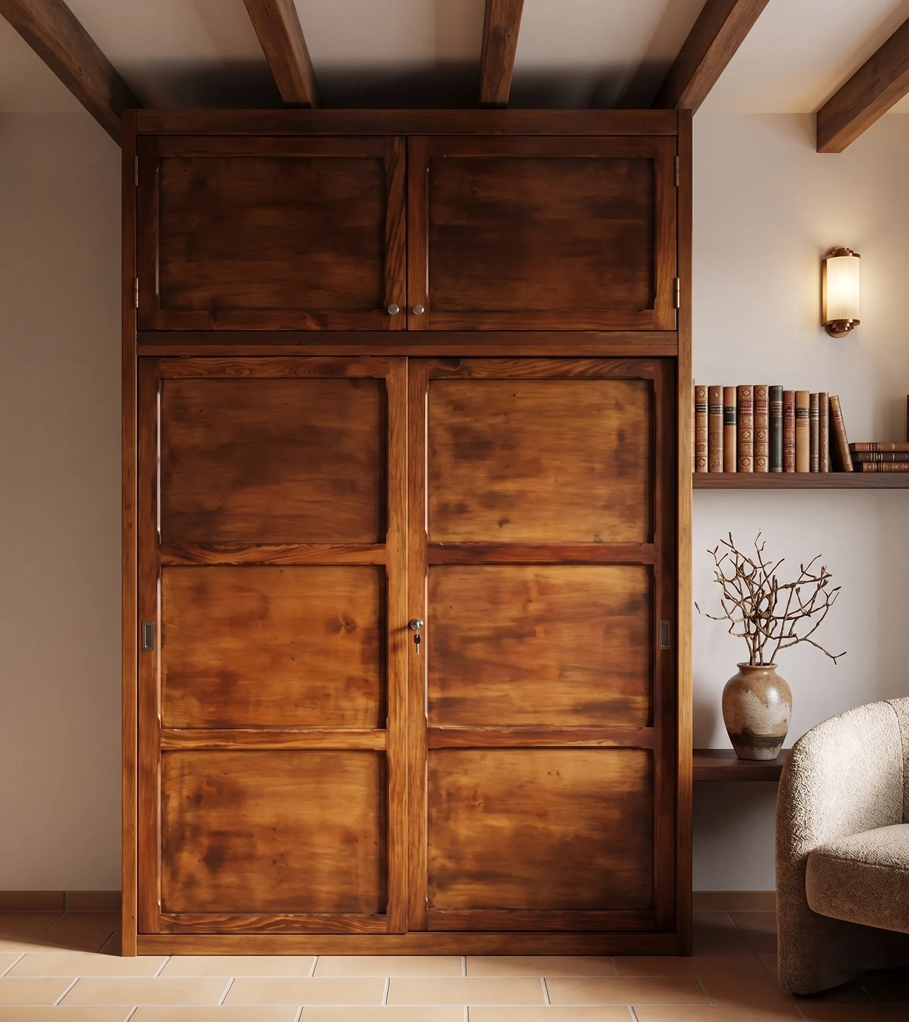 Closets y armarios en madera caoba